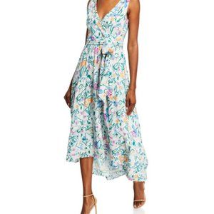 Tanya Taylor Midi Dress - Size 8 - Floral Dress - Neves Dress